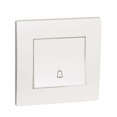 Bộ Nhấn Nút Chuông 10A Vivace Schneider KB31BPB_WE, 86x86mm, Màu Trắng, 8 Cái / Hộp, 80 Cái / Thùng