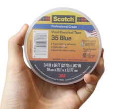 Băng Keo Điện Vinyl 3M™ Scotch® 35, Xanh Dương