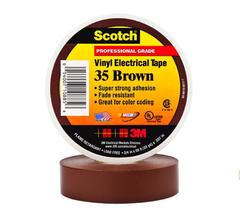 Băng Keo Điện Vinyl 3M™ Scotch® 35, Nâu