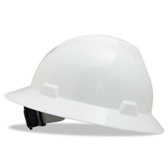 Nón Bảo Hộ MSA V-Gard Slotted Cap Staz-On Không Kèm Quai) Màu Trắng 463942