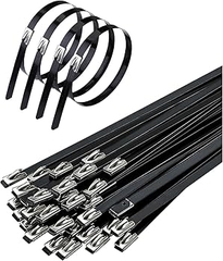 Dây Rút Inox Bọc Epoxy SS201 Bee AUTO, Mã BT2BEPC Series, Bản Rộng 4.6-7.9mm, Chiều Dài 100-1000mm, 100 Sợi/Bịch, 1500-5000 Sợi/Hộp