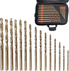 Drill Bit Set-15pcs, BED-15, Be-Cu, 15pcs, WEDO, Non-Sparking
