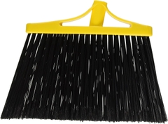 9" Chổi Góc, Lưng Chổi Nhựa Màu Vàng, Lông PET Màu Đen, Kèm Cán Kim Loại Dài 1m2, InsuX INXABHB01, 12 Bộ/Thùng (9" Angle Broom, Yellow Cap, Black PET, C/W 47" Metal Handle)