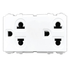 Ổ Cắm Đôi 3 Chấu MPE A6UES2, 4 Cái/Hộp 216 Cái/Thùng