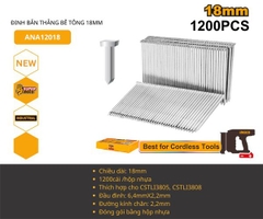 Đinh Thẳng ST18 Bắn Bê Tông INGCO