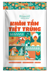 Khăn Tắm Tiệt Trùng 1 Lần KAWAII, 50x100cm, 3 Khăn / Bịch