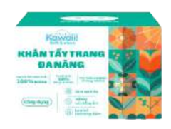 Khăn Tẩy Trang Đa Năng KAWAII, 10x10cm, 400 Tờ / Hộp, Trắng