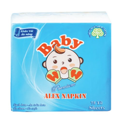 Khăn Khô Đa Năng Baby Wow, 15x15cm, 75 Tờ / Bịch, Trắng