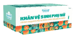 Khăn Vệ Sinh Phụ Nữ KAWAII, 10 Miếng / Bịch, 10 Bịch / Hộp