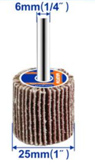 Nhám Trụ WADFOW WYW2503 25x6mm – Hạt 80#
