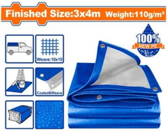 Tấm Bạt Nhựa PE, Màu Xanh Bạc, 3x4m WADFOW