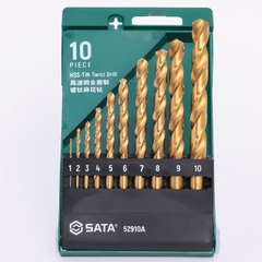 Bộ 10 Mũi Khoan Sắt Thép HSS SATA 52910A
