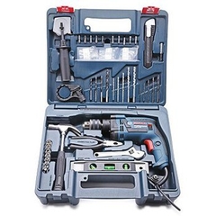 Máy Khoan Động Lực BOSCH GSB 13 RE/ 06012271K3 (Bộ Set Có Valy 100 Món Phụ Kiện)