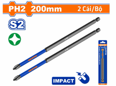 Bộ 2 Mũi Bắt Vít Đóng PH2 200mm WADFOW WSV5K65