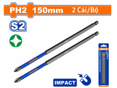Bộ 2 Mũi Bắt Vít Đóng PH2 150mm WADFOW