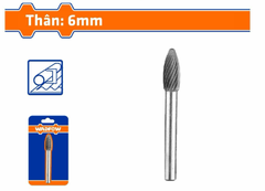 Mũi Mài Cacbua Tungsten 6x8mm (oval) WADFOW WYE3K03