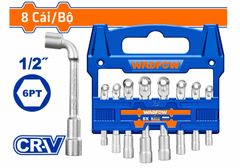Bộ 8 Đầu Tuýp Tay Vặn Chữ L 8-19mm WADFOW