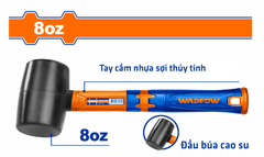 Búa Tạ Cao Su Đen 220g WADFOW