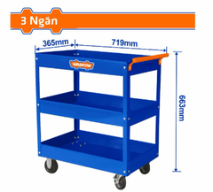 Xe Đẩy Đựng Đồ Nghề 3 Ngăn 719x365x663mm WADFOW