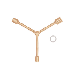 Wrench, Trigeminal, WEDO, Non-Sparking, Be-Cu, BE171B Series, 8x10x12mm-14x17x19mm