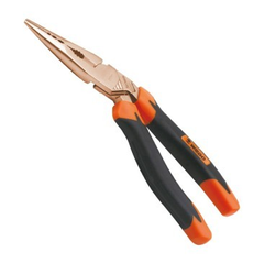 Germany Bent Pliers, Snipe Nose, BE254B-1002, Be-Cu, 200mm, WEDO, Non-Sparking