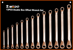 Double Box Offset Wrench Set, WEDO, Non-Sparking, Be-Cu, BEC Series, 9pcs-13pcs