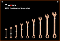 Combination Wrench Set, WEDO, Non-Sparking, Be-Cu, BEB Series, 9pcs-13pcs