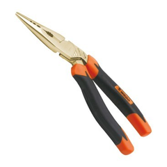 Germany Bent Pliers, Snipe Nose, AL254B-1002, Al-Br, 200mm, WEDO, Non-Sparking