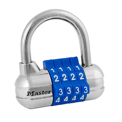 Khóa Tủ Locker Master Lock 1523D, Màu Đen, Xanh Dương, Đỏ, Trắng