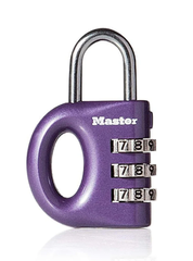 Khóa Vali, Túi Xách Mở Số Master Lock 633EURD, Màu Xanh Dương, Đỏ, Xanh Lá Cây, Tím