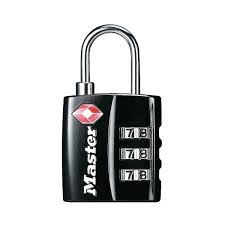 Khóa Vali, Túi Xách Có Logo TSA Master Lock 4680EURDBLK, Màu Đen