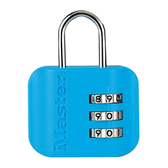 Khóa Vali, Túi Xách Mở Số Master Lock 4670EURDCOL, Màu Xanh Dương, Hồng, Xanh Lá Cây, Tím
