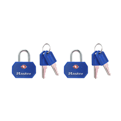 Khóa Vali, Túi Xách Có Logo TSA Master Lock 4681TBLR, Màu Xanh Dương, Đỏ