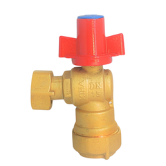 Van Góc Không Van 1 Chiều Đồng Tay Khóa MIHA-PN 16, DN 15