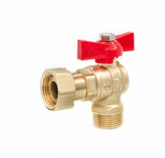Van Góc Liên Hợp Có Van 1 Chiều Đồng Mạ Niken MIHA - PN 16, DN 15