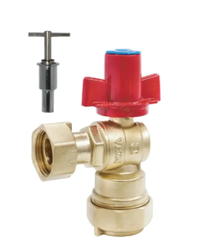 Van Góc Liên Hợp Có Van 1 Chiều Đồng Tay Khóa MIHA - PN 16, DN 15