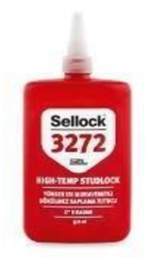 Selock 3272 - Keo Khóa Ốc High- Temp Studlock 3272, 50ml, Đỏ, 12 Chai/Hộp
