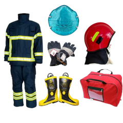 Combo Bộ Trang Phục Chống Cháy Nomex, 5 Món KT Fire KTFSN300, Màu Xanh Đen