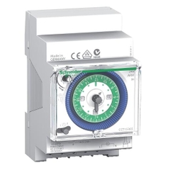 Hẹn Giờ 24H 1 Kênh 16A Pin Dự Trữ 200H Schneider CCT15365, 90x18x70mm, Trắng