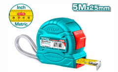 Thước Cuộn Thép Nền Vàng 5x25mm Total