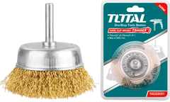 Chén Cước Đánh Gỉ Bằng Thau 75mm Có Cán Total