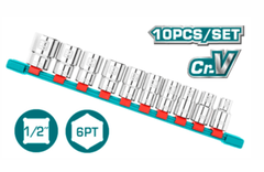 Bộ 10 Đầu Tuýp 1/2 Inch Total