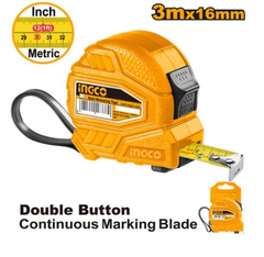 Thước Cuộn Thép Nền Vàng 3mx16mm Ingco