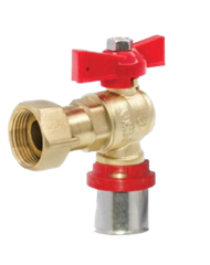 Khớp Nối Đồng Hồ Động Có Van 1C MIHA - PN 16, DN 15