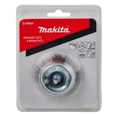 63mm Chổi Đánh Gỉ Dạng Trụ Chuôi 6mm Makita D-39920