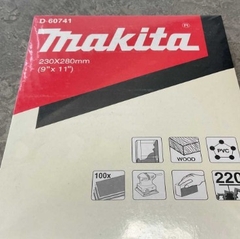230x280mm Giấy Chà Nhám Cho Sơn #220 Makita D-60741, 100 Cái/Hộp