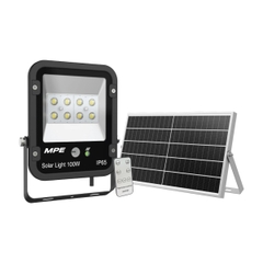 LED Pha Năng Lượng Mặt Trời 100W 1050±10%Lm 2800–3200K MPE SFLD2-100V, 197x254x55mm, 6 Cái/Thùng