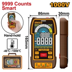 Đồng Hồ Vạn Năng Kỹ Thuật Số 1000V-9999 Số Đếm Thông Minh Ingco