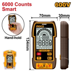 Đồng Hồ Vạn Năng Kỹ Thuật Số 600V-6000 Số Đếm Thông Minh Ingco
