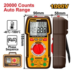 Đồng Hồ Vạn Năng Kỹ Thuật Số 1000V-20000 Số Đếm Tự Động Ingco